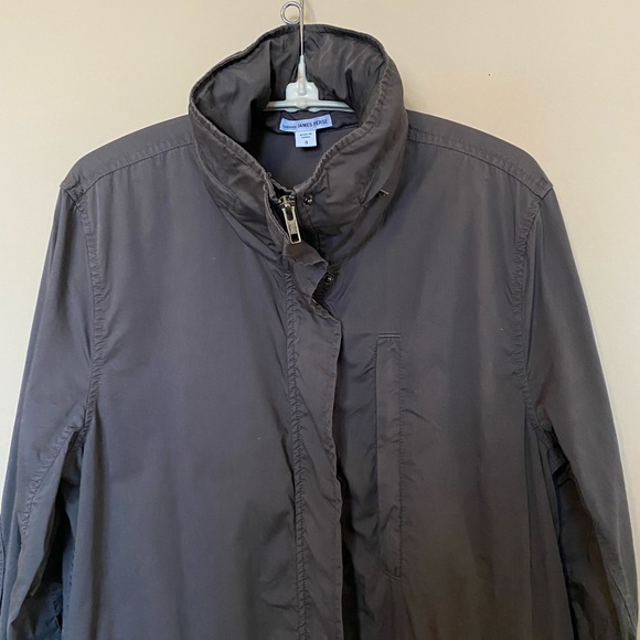 JAMES PERSE brown anorak utility rain jacket sz 3 - Picture 6 of 15